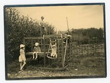 LISA Welwyn Garden City Photograph, Girl & Boy Garden Games