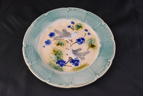 Ancienne assiette barbotine - assiette,