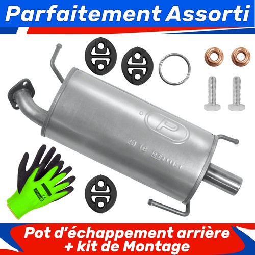 Pot échappement arrière - d’échappement,
