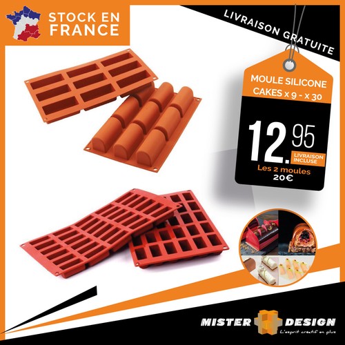 Moules silicone mini cake - moules, en