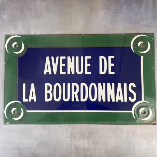 Plaque émaillée avenue la - émaillée, de