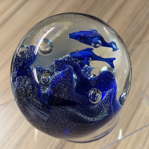 Presse papiers poisson bleus - poisson,