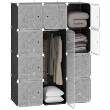HOMCOM Armoire modulable 12