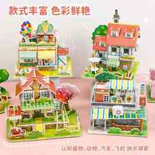 Modèle Kits Papier Modelage Artisanat Puzzle Animal Maison Arbre Jardin Forêt