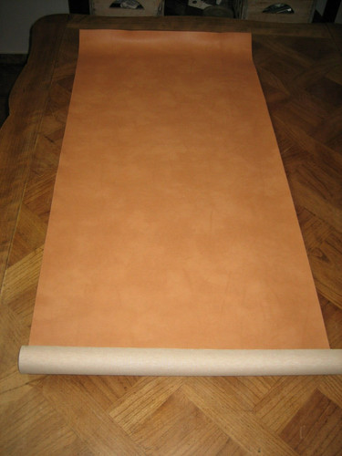 Tissu skai simili - skai, marron
