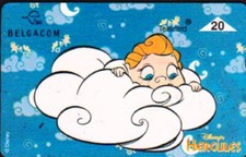 DISNEY BABY HERCULES S167 Belgacom REMOTE CARD 1992