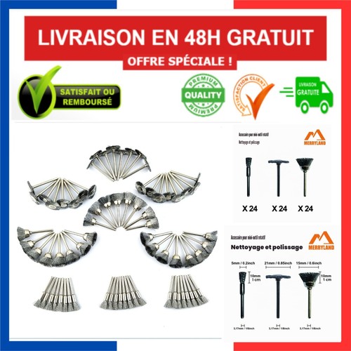 Brosses métalliques acier - 72,