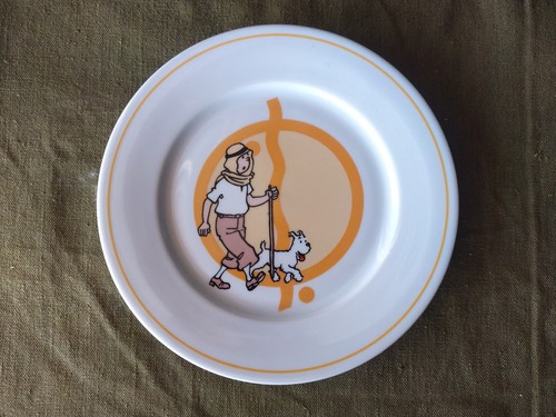 Tintin ancienne assiette - tintin,
