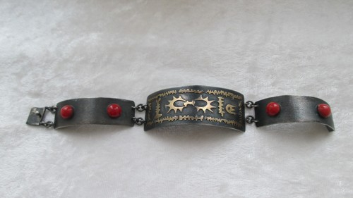 Ancien bracelet argent et - ancien, en
