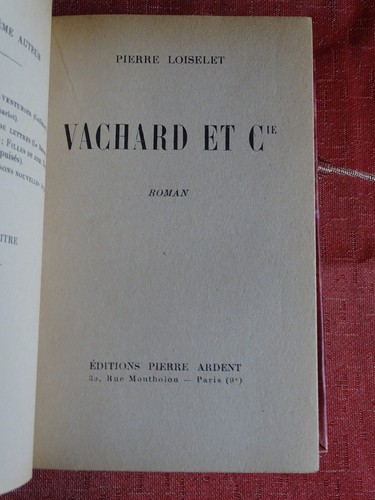 Vachard cie loiselet 1946 - loiselet,