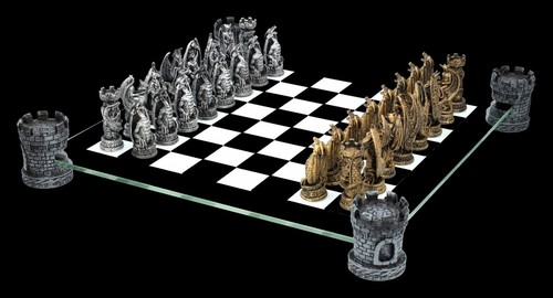 Jeu échecs dragon royaume - -,