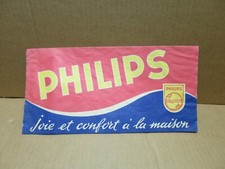Ancien CALOT PUBLICITAIRE EN PAPIER PHILIPS radio