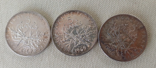 Francs semeuse lot pièces - francs,