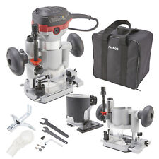 AREBOS Défonceuse électrique Machine à Fraiser 710W avec accessoires de fraisage