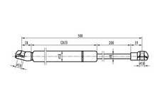 MAPCO Vérin de capot Vérin