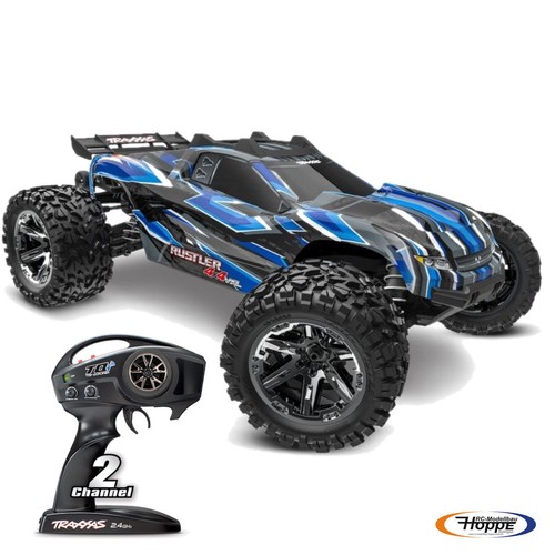 Traxxas rustler 4x4 vxl - 4x4, bleu