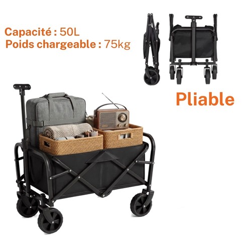 Chariot camping pliable - chariot, 4
