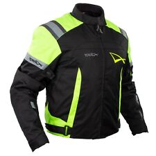 Blouson Textile Motard Sport Protections Doublure Hiver Moto Veste Touring Fluo