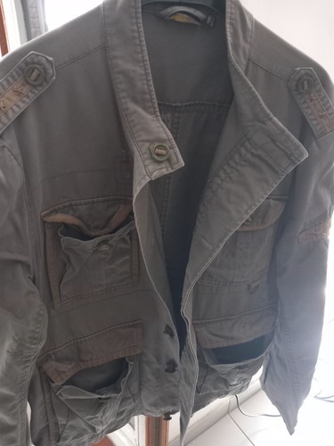 Veste militaire homme grise