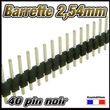 930N# barrette noir mâle  40 pin  2,54mm sécable 2 à 25 pcs - arduino DIY