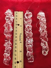 3 NEW Sparkling Chunky Glass