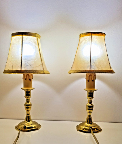 Paire lampes vintage avec - paire,