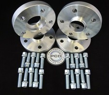Audi 5x112 Centre Bore Adapters 66.5 CB TO 57.1 CB 15 & 20mm 2 Pair Rad Bolts