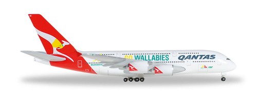 Qantas airbus a380 wallabies - qantas,