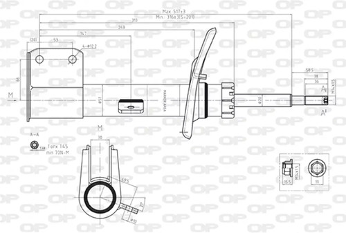Amortisseur avant open parts - amortisseur,