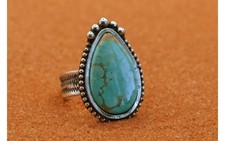 bague argent turquoise royston