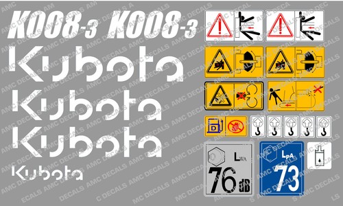 Kubota k008 mini digger - kubota, k008-3