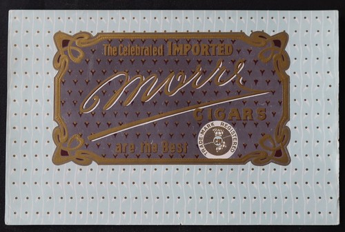 Old label cigar box morris - label,