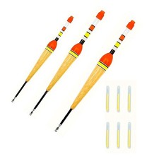 Lot de 3 flotteurs de pêche