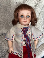 JOLIE BLEUETTE tête porcelaine sfbj paris  moule 301  1  1/4 vêtement GL 1939