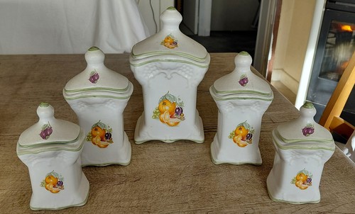 Lot pots epices vintage - 5, a