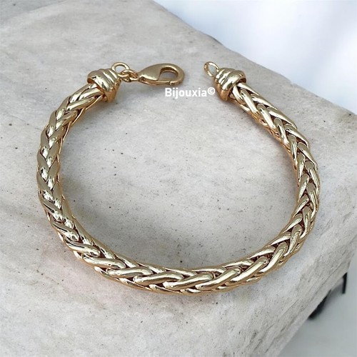 Bracelet maille palmier 19cm - maille,