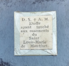 Relique "Etoffe ayant touché