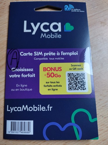 Carte sim lyca - sim,