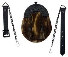 Sporran Peau De Phoque Noir