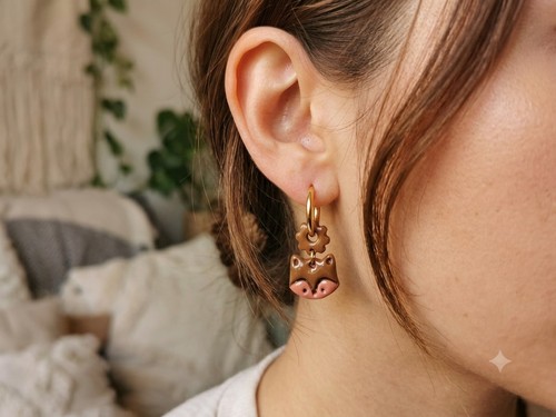 Boucle oreille acier - d'oreille,