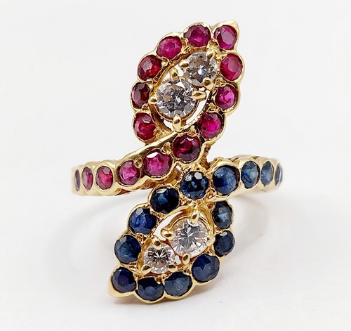 Bague marquise moderniste - , or