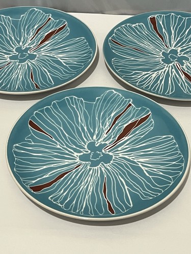 Ikea blue white - red, floral