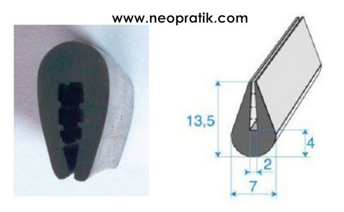 Mètre joint noir pour - joint,