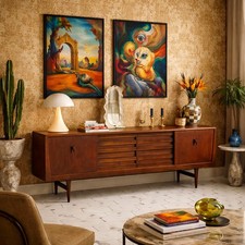 Buffet Bas Vintage Plaqué en