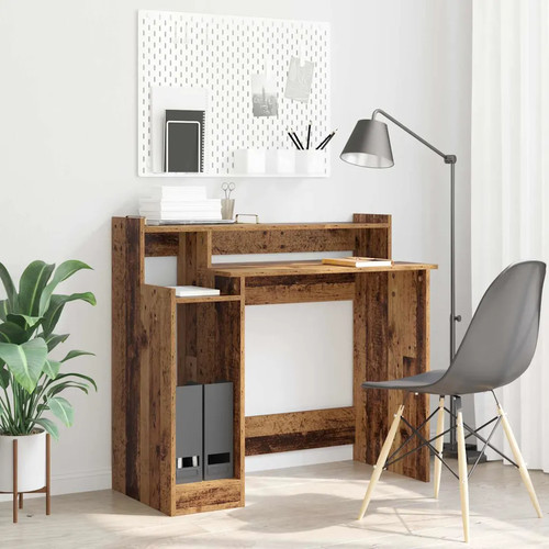 Bureau lumières led chêne - bureau,
