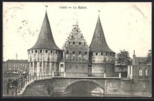 Old postcard Ghent, Le Rabot 1908 