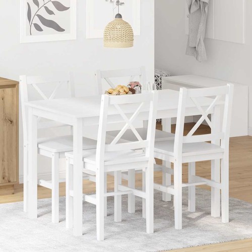 Ensemble table bois - 4, chaises