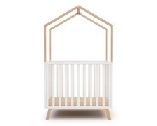 Parc bébé évolutif cabane avec toit CONFORT en bois 100 x 100 cm