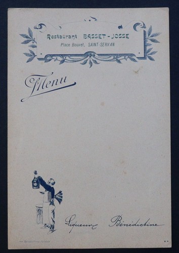 Menu saint servan restaurant - menu,
