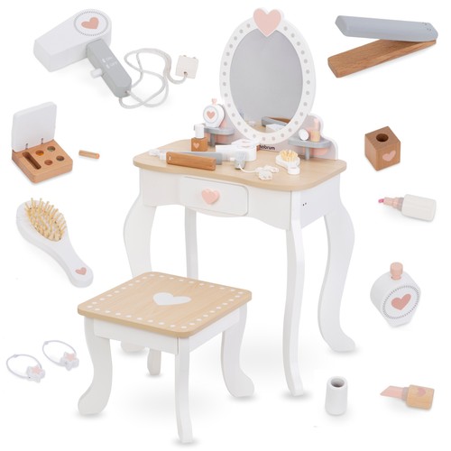 Coiffeuse enfant bois avec - coiffeuse, en